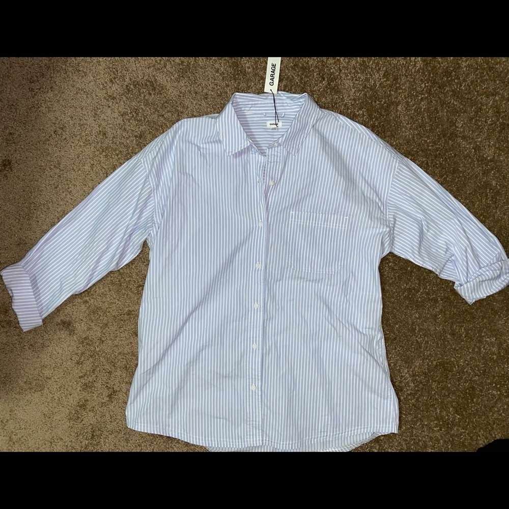 Brand: Garage, Size: XS/S, Colour: Blue & White